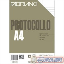 FOGLI PROTOCOLLO 500FG A480GR USO BOLLO RIGATO