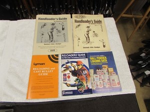 Lyman Reloading & cast bullet, IMR, Dupont, Winchester & Hercules Guides 5 pcs
