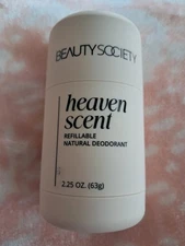 Beauty Society Heaven Scent Refillable Natural Deodorant 2.25 Oz