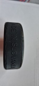 Bacardi Rubber Ice Hockey Puck Official Size 3in Black/Red NHL Firm Training