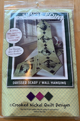 Crooked Nickel Designs Quilt Kit A Simple Point Table Runner/Wall Hanging New