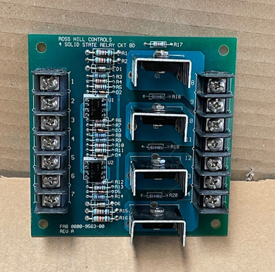 Ross Hill Controls   0000-9563-00   Solid State Relay Circuit Board / PCB Module