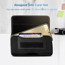 Double Layered Oxford Cloth Mobile Waist Bag Is Suitable for 5.5Inches Black