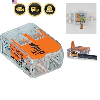 Lever-Nuts 2 Conductor Compact Connectors 200 PK
