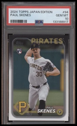 2024 Topps Japan Edition #94 Paul Skenes Rookie Card PSA 10