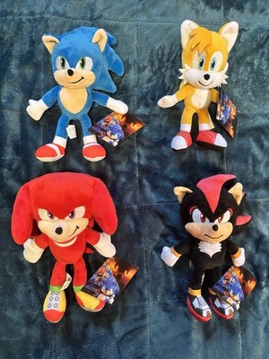 NWT AMC Exclusive Sonic Movie 3 Plush Toys - Sonic, Tails, Knuckles, Shadow