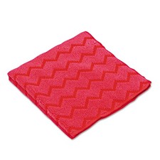 Rubbermaid Commercial Q620RED HYGEN Microfiber Cleaning Cloths - RD (12/CT) New