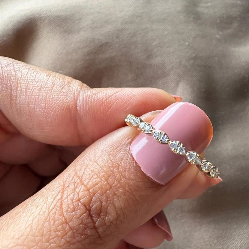 1.50CT Pink Pear Halo Lab Grown Diamond Engagement Ring Wedding Gift - Image 3 of 4