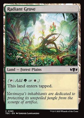 Radiant Grove - 385 - TDC - Near Mint - MTG