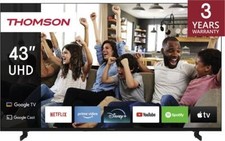 Thomson 43UG4S14 43Zoll  109 cm Fernseher Smart TV 4k UHD WLAN Schwarz