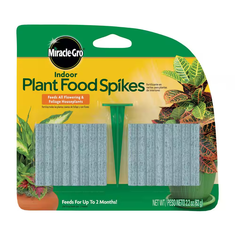 Miracle-Gro Indoor Plant Food 48-Spikes Fertilizer Spikes 2.2Ounce FREE SHIPPING