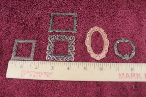 Scrapbook Embellishment Metal Frames - 5 Sizes & Shapes