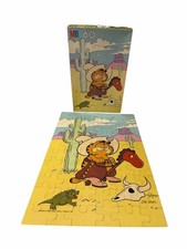 Vintage 1978 Garfield 60 Piece Puzzle, 16 x 11 in, Ages 4-8, Complete Puzzle