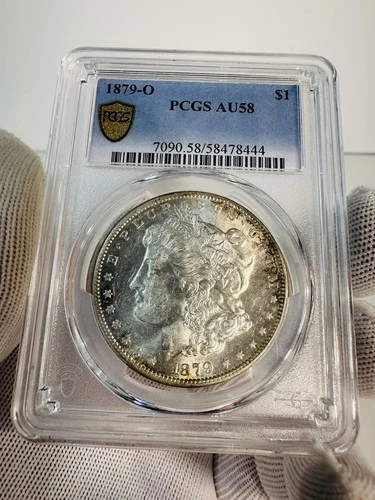 1879-O PCGS AU58 MORGAN SILVER DOLLAR $1