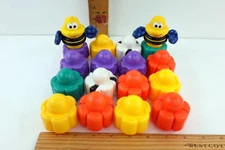 Fisher Price Bee-Bop Buildin' Singin' Snail Pail Replacement Stacking Shape Pcs