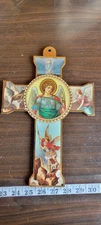 St. Michael and Archangels wall cross, a religious item depicting various...