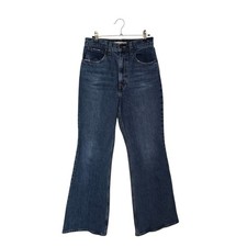 Levi's 70s High Flare Jeans Women 27 Dark Wash Excellent Distressed Premium