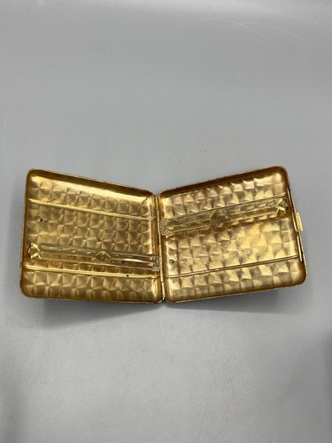 Vintage La Mode Black Enamel Cigarette Case Holder Monogram PJW-Read - Picture 6 of 16