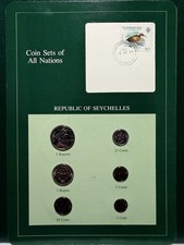 Franklin Mint Coins Of All Nations Set - Seychelles 6 coins with card