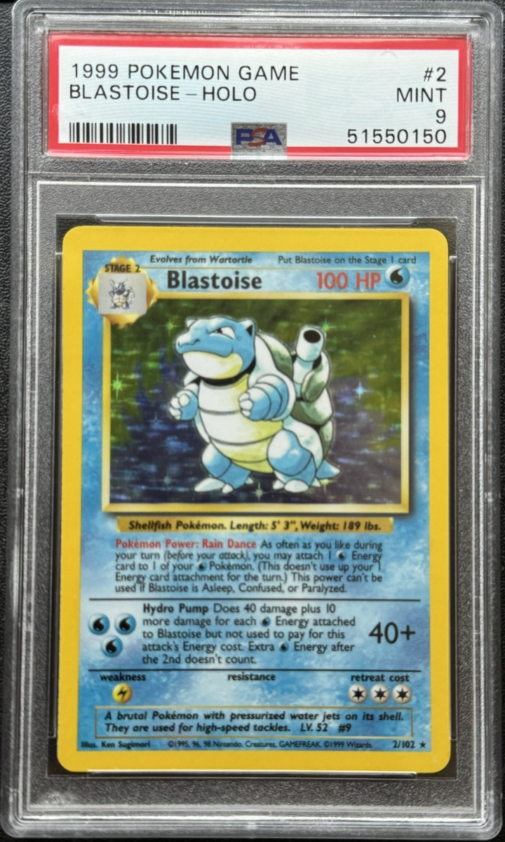 Pokemon Base Set Unlimited Blastoise 2/102 PSA 9 | eBay