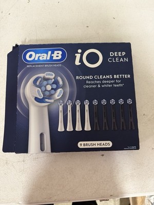 Oral-B iO Deep Clean Replacement Toothbrush Head, 9-count