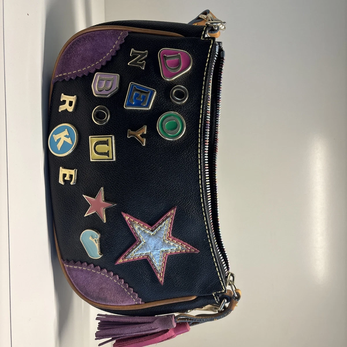 Charm Borsa Dooney & Bourke BIG Sammi Nappa Multicolore – Nuovo Con Etichette