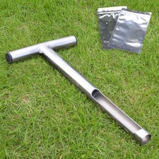 Soil Probe 12 Inch with 2 Bags Soil Sample Probe T-Handle Sampler Rod Tool Set 