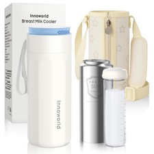 Portable Breastmilk Cooler for Outdoor, Breast Milk Cooler with 11oz Baby Bot...