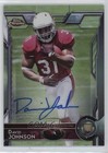 2015 Topps Chrome Rookies Auto David Johnson #177 Rookie Auto RC