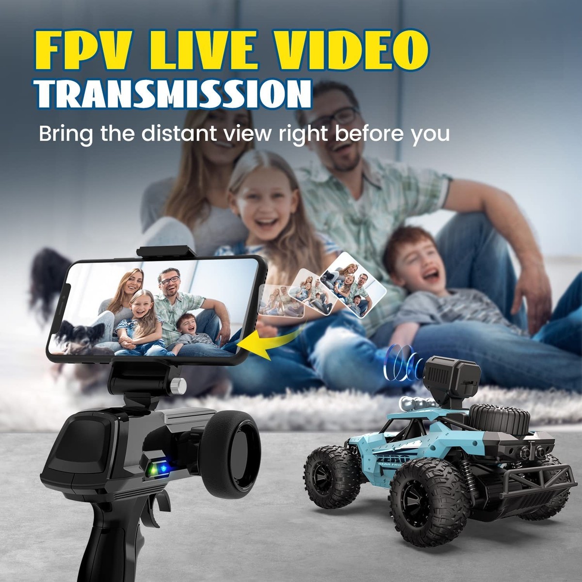 DEERC RC Cars DE36W Remote Control Car with 1080P HD FPV Camera, 1