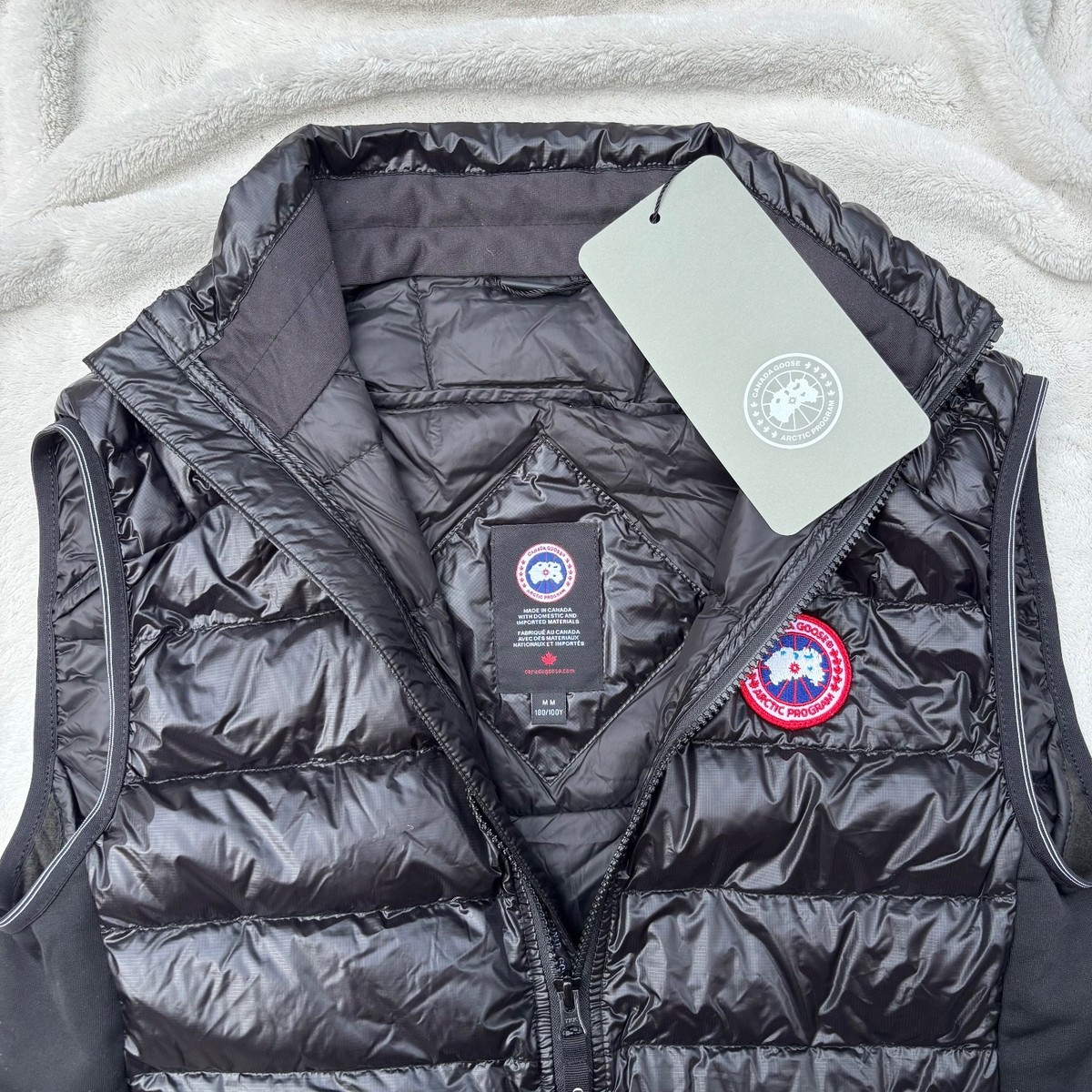 Canada Goose Black Hybridge Badge Lite Vest Gilet - 2715M - New