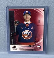 2025-26 SP Game-Used Authentic Rookie Red #AR-MS Matthew Schaefer /399