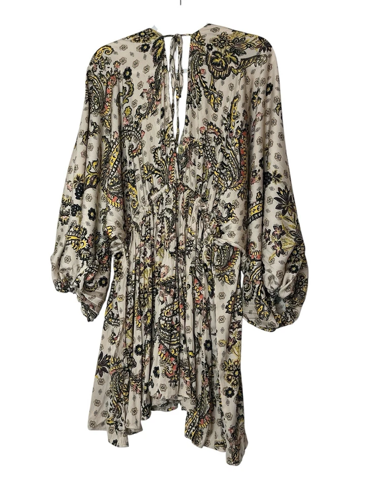 Vestido Free People Para Mujer Mediano Cachemira Boho Manga Globo Gran Tamaño Relajado Foto 3 de 4