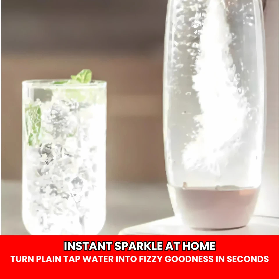 Carbonated water being made with SodaKING