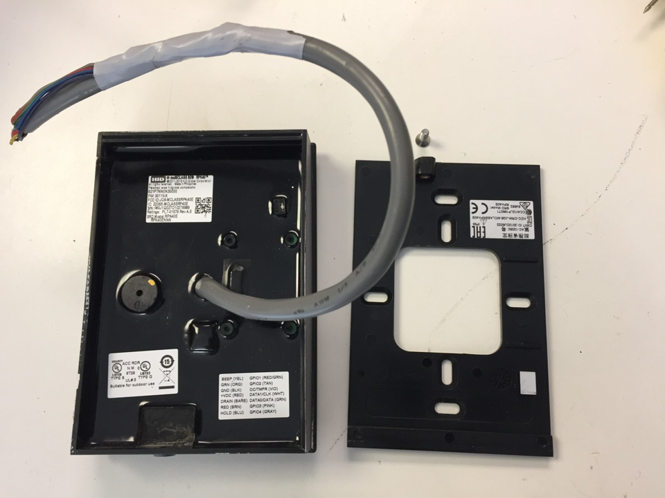 HID multiCLASS SE RPK40 Keypad Reader 921PTNNEK0000, w/ Back Plate 30 ...