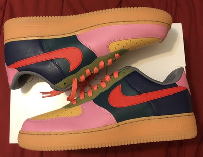 green custom air force 1