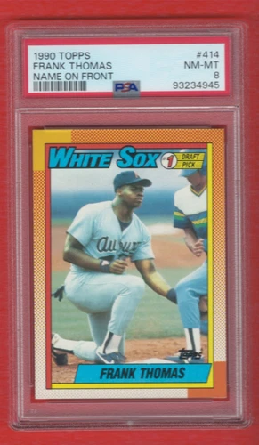 1990 Topps Frank Thomas #414 PSA 8