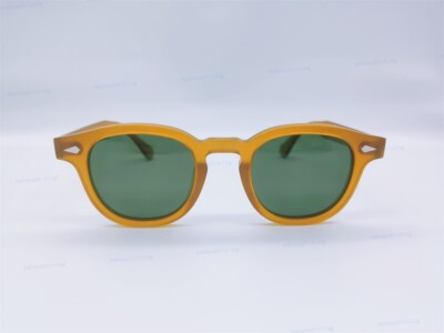 MOSCOT LEMTOSH GOLDENROD SCOTCH Green Lenses Sun Glasses 46-24-145