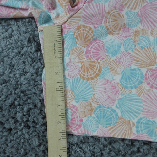 Talbots Shorts Womens 14 Orange Pink Blue Sea Shells Chino 34x6.5* - Picture 8 of 14