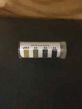 MICRO ESSENTIAL LAB pH JUMBO VIALS PAPER TEST STRIPS RANGE 8 to 9.5 #3829