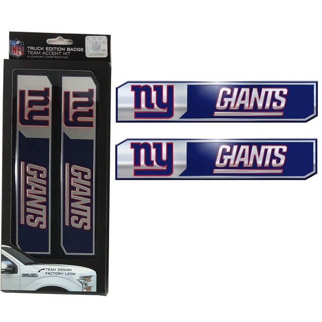 NFL New York Giants Car Truck Edition Badge Color Aluminum Emblem Decal