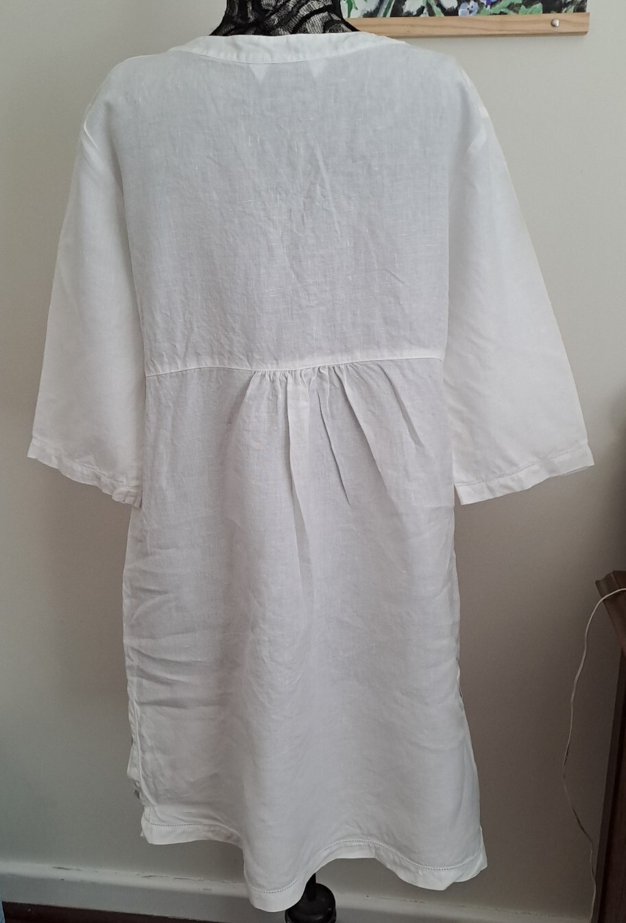 The White Company White Linen Dress Size 14 eBay