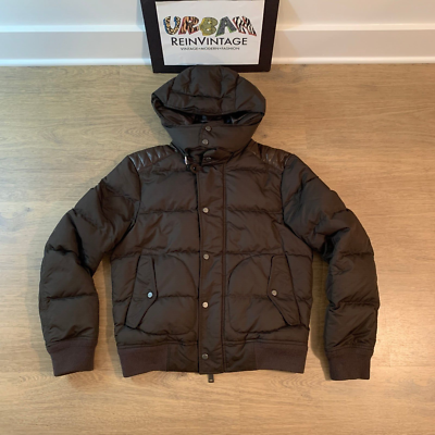 WOMENS RALPH LAUREN POLO BLACK LABEL DOWN PUFFER JACKET SZ M BROWN 