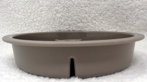 Plato de 10" alimentador lento de plástico gris TOP PAW para perros - Imagen 2 de 3
