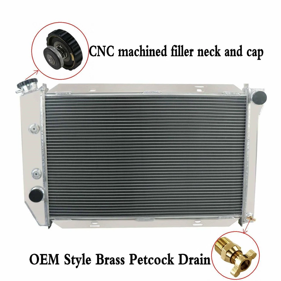 4 ROW ALUMINUM RADIATOR for 1971-1973 FORD MUSTANG /1969~1972,71 LTD TORINO V8 - Image 2 of 4