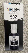 Inkjet 502 EcoTank Ink Black Ultra High Capacity Bottle 140 ml - Sealed NEW