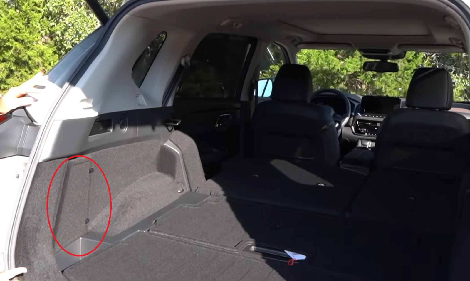 2021-2025 Nissan Rogue OEM Trunk Jack Lid Cover Driver-side Black 84923-6RR0A