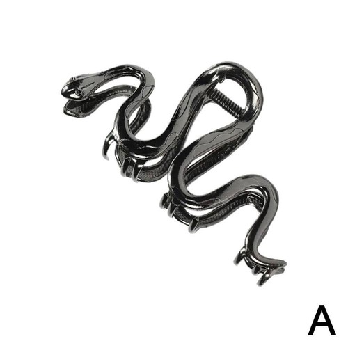 1x Metal Snake Hair Clip Claw Hair Accessory Snake Shape Shark Clip Fashion - Picture 9 of 11
