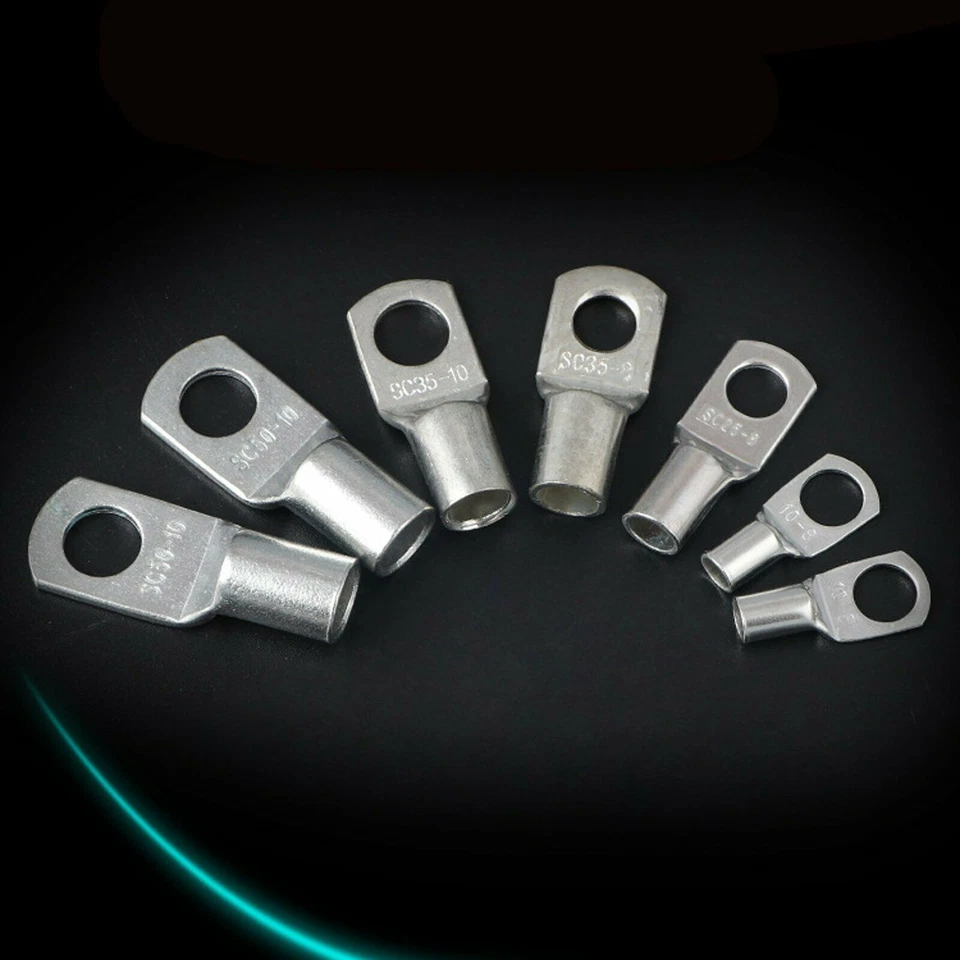 6MM² - 50MM² Battery Cable Lugs Crimp Copper Terminal Eyelet Wire Ring Connector - image 4 of 4