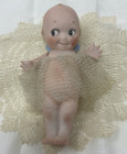 Antique Rose O'neill Kewpie Bisque Doll 5 1/2” Signed Jointed Arms Germany